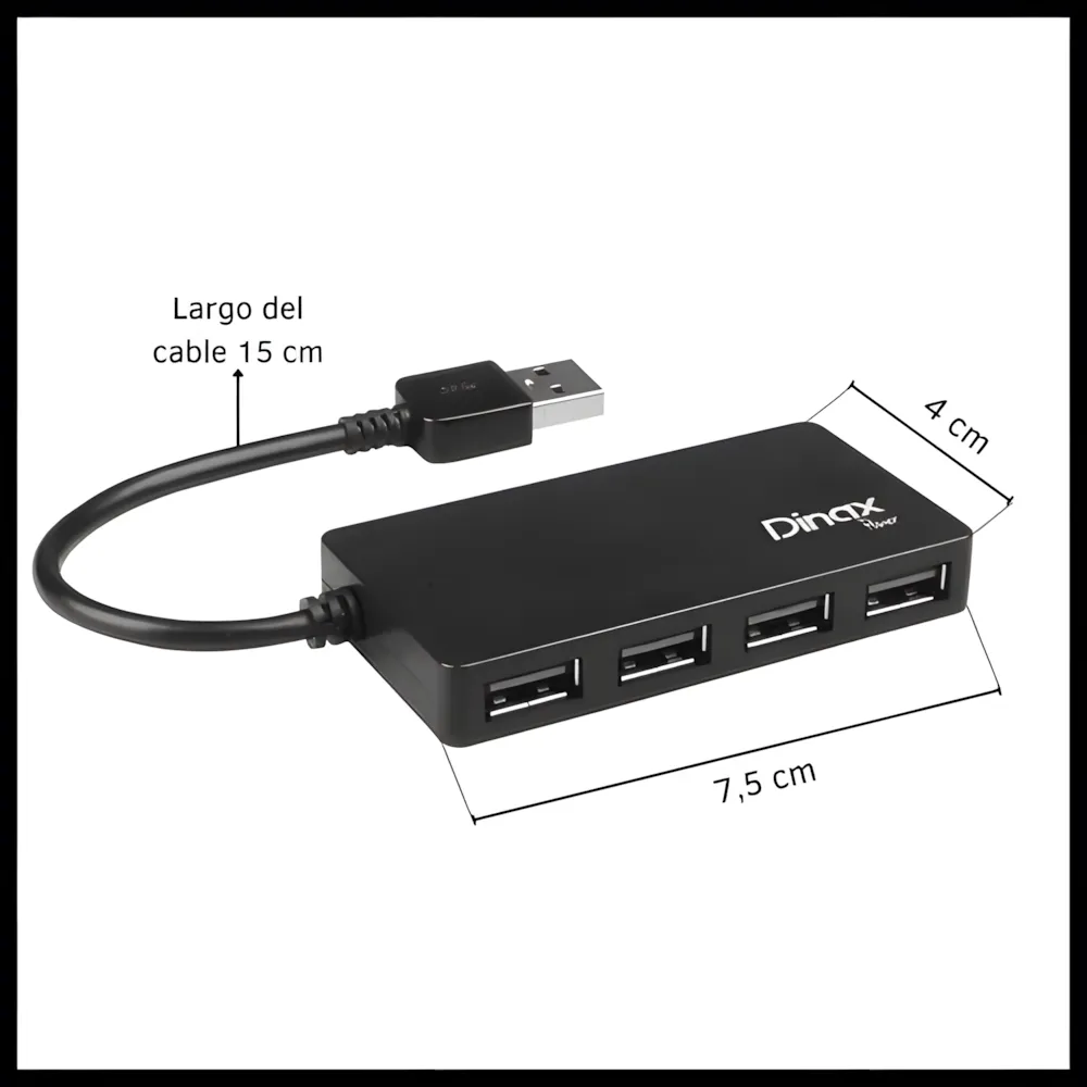 Hub USB DINAX dx-usbhub4p