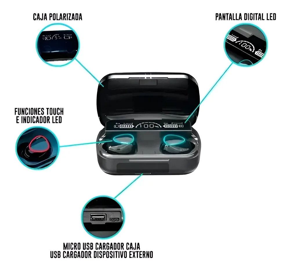 Auricular Bluetooth M10 V5.3