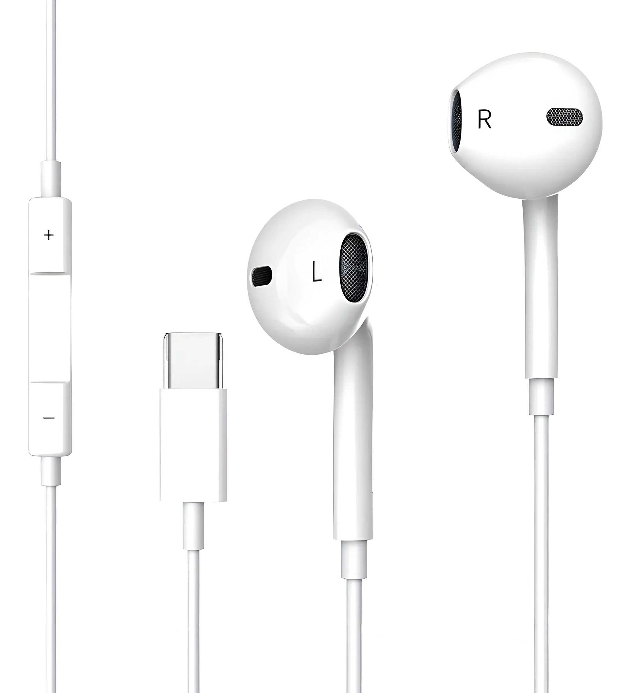 Auricular Iphone USB-C 1 Auricular sin goma Acrilico Tipo C