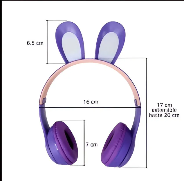 Auriculares Magicos Bluetooth DINAX Conejo