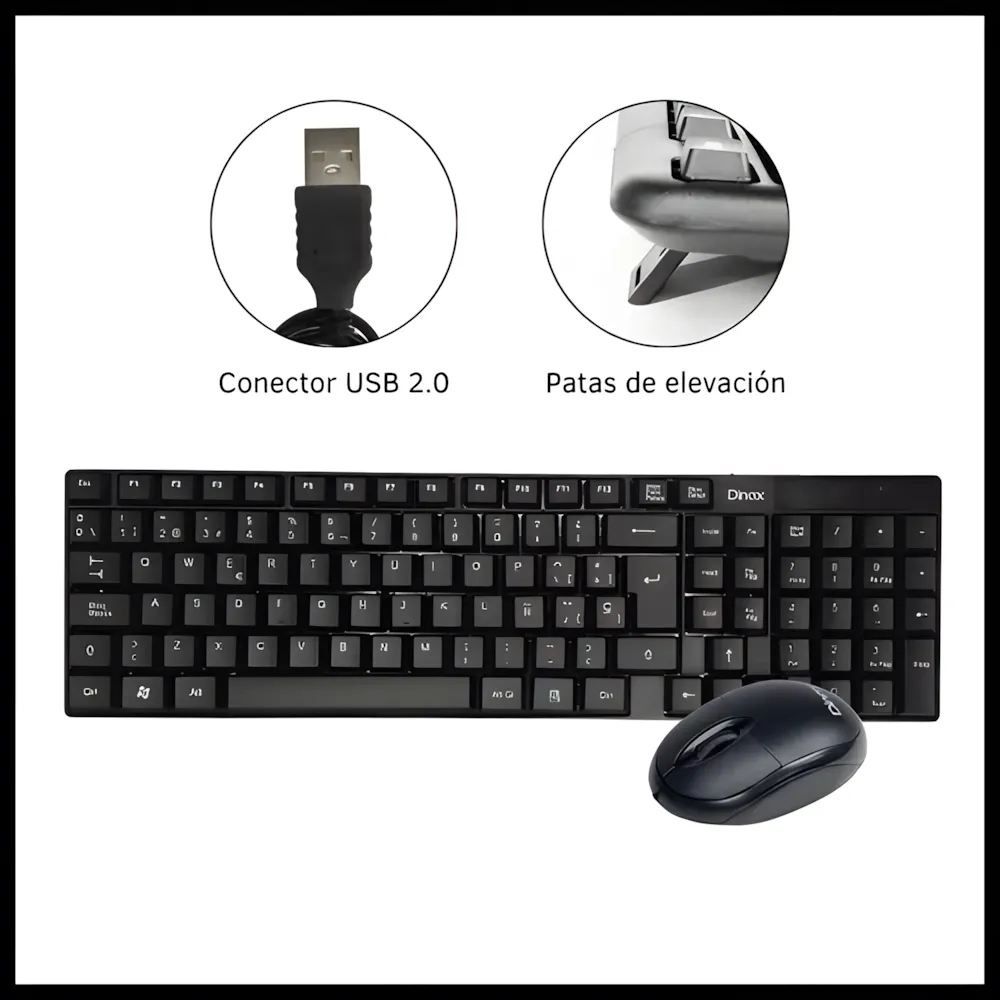 Combo Teclado y Mouse Dinax CTM555