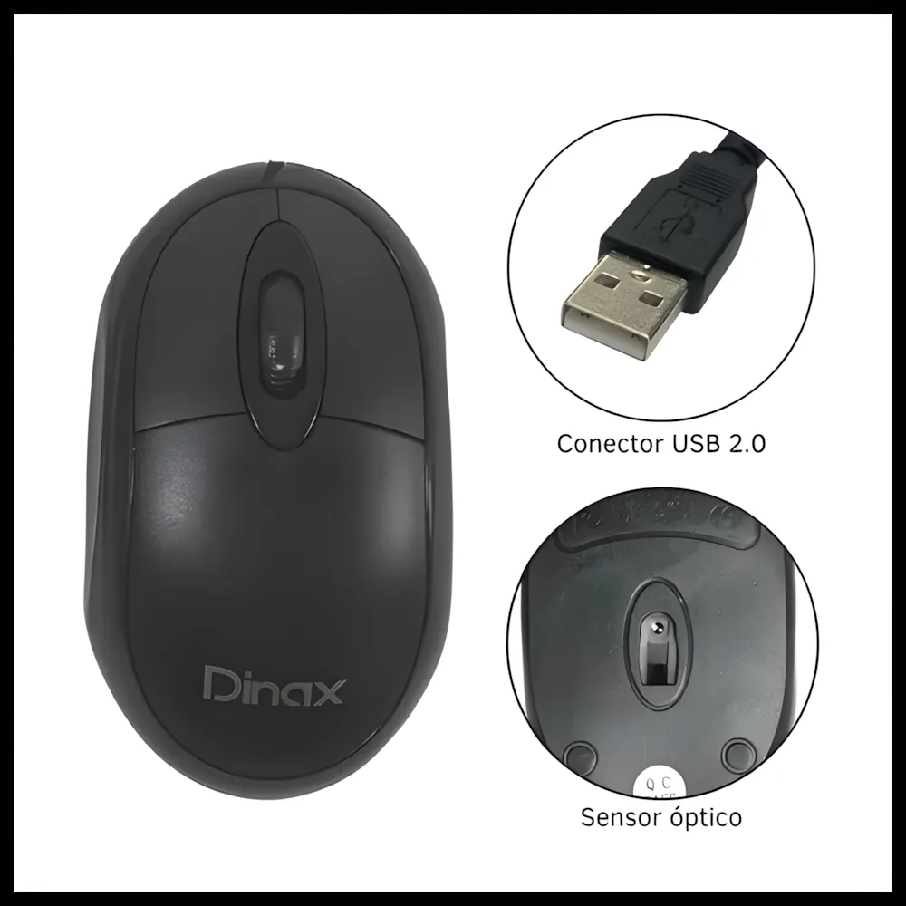 Combo Teclado y Mouse Dinax CTM555