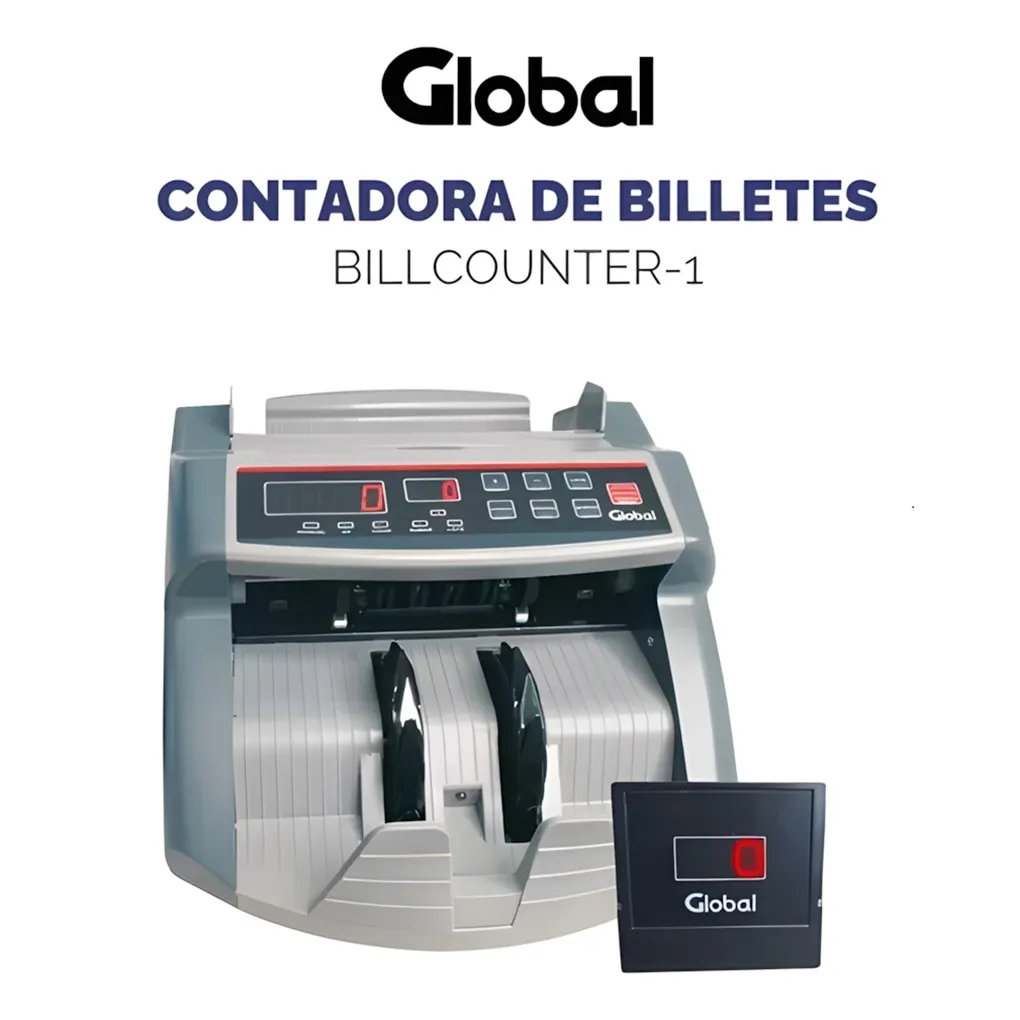 Contadora de Billete GLOBAL c visor 1 Contadora de Billete GLOBAL c/visor