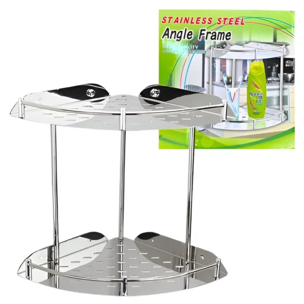 Estante Esquinero Doble Para Baño P487B