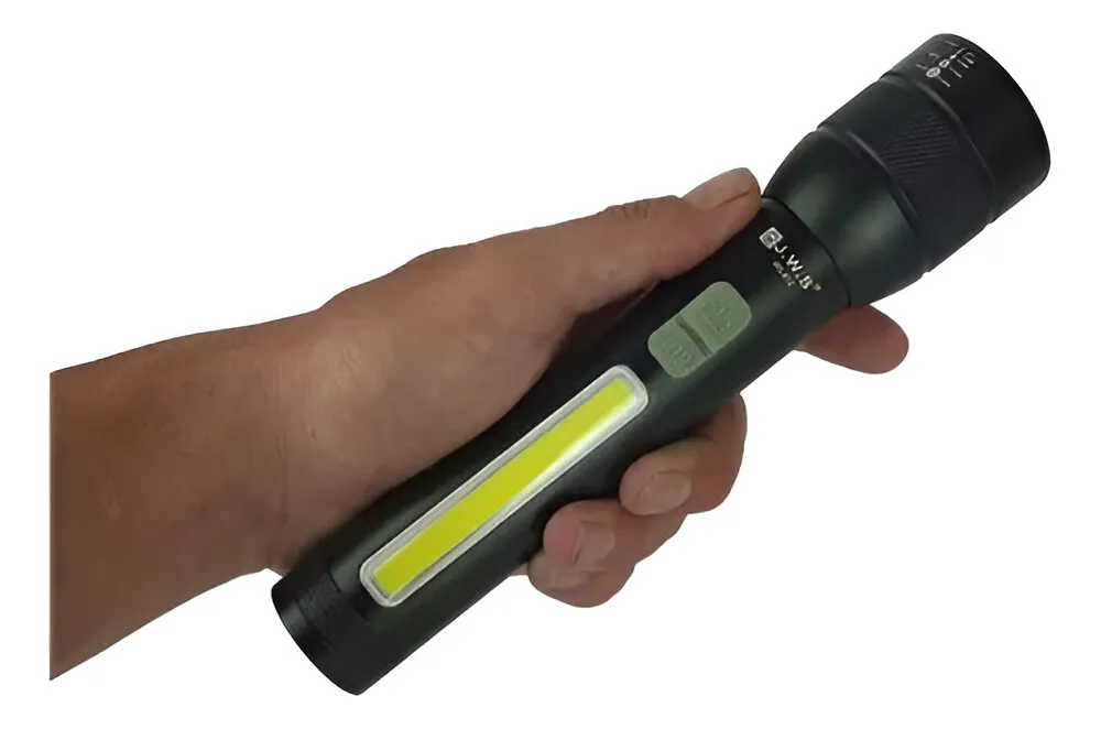 Linterna Tactica USB Flashlight P90+COB 2 Linterna Tactica USB Flashlight P90+COB