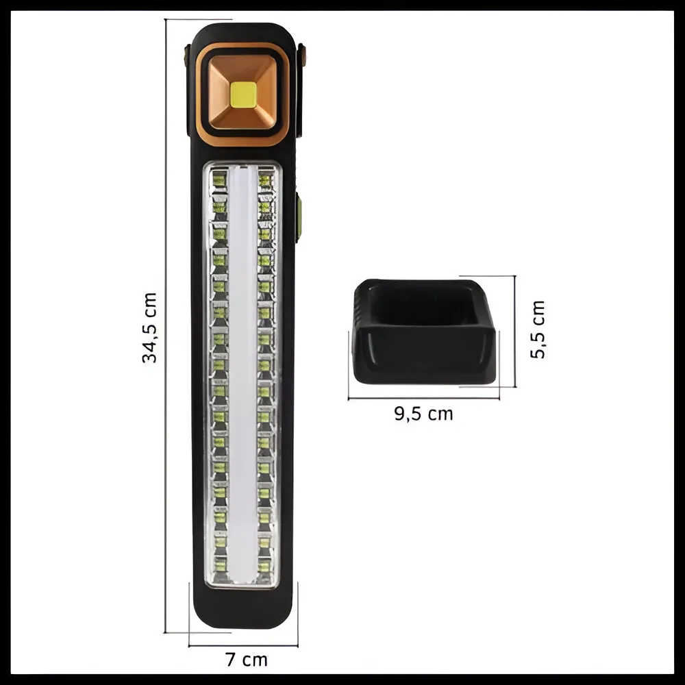 Luz de Emergencia Solar OR-0810 32 LED + Tubo LED