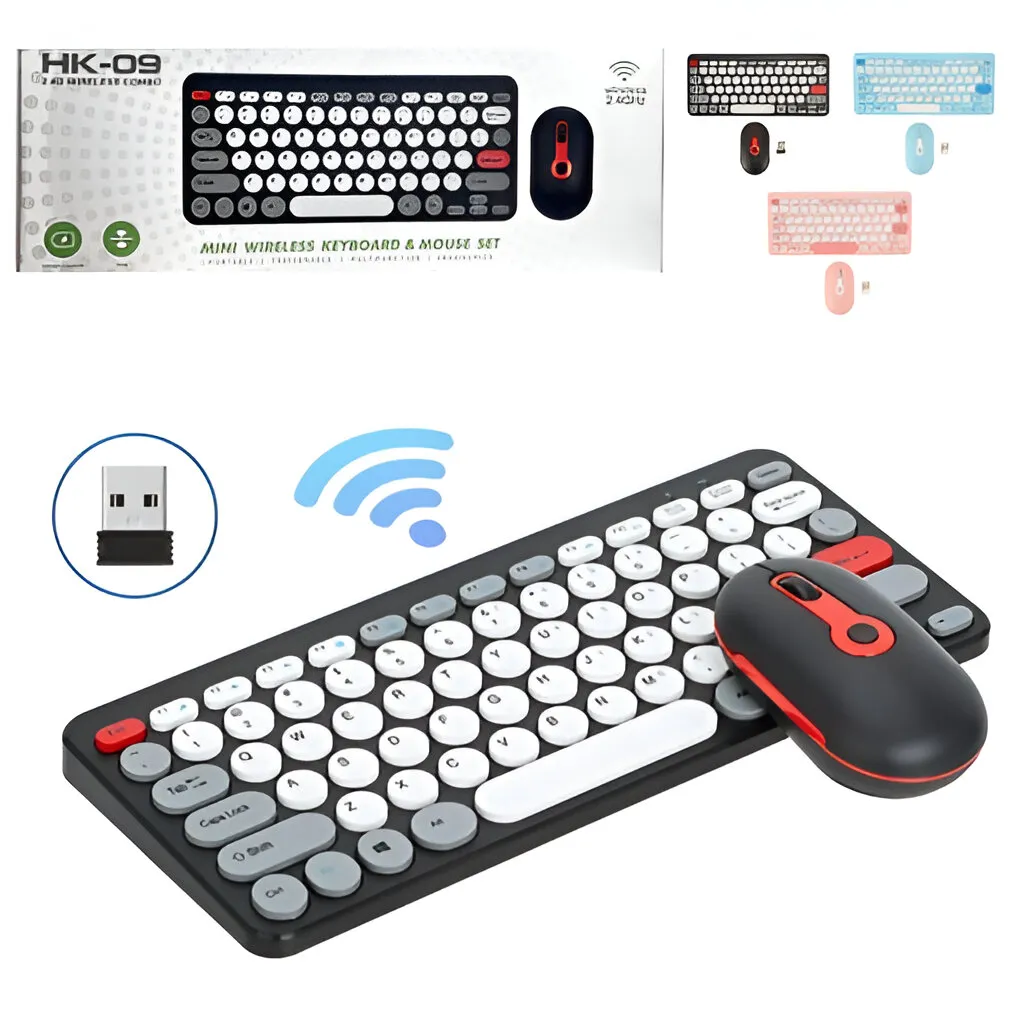 Mini teclado con Mouse Inalambrico HK09 Mini teclado con Mouse Inalambrico HK09