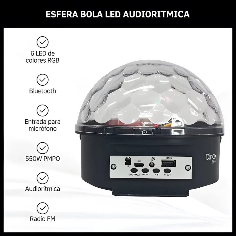 Parlante Bola de Luz DX-PARBOLUZ