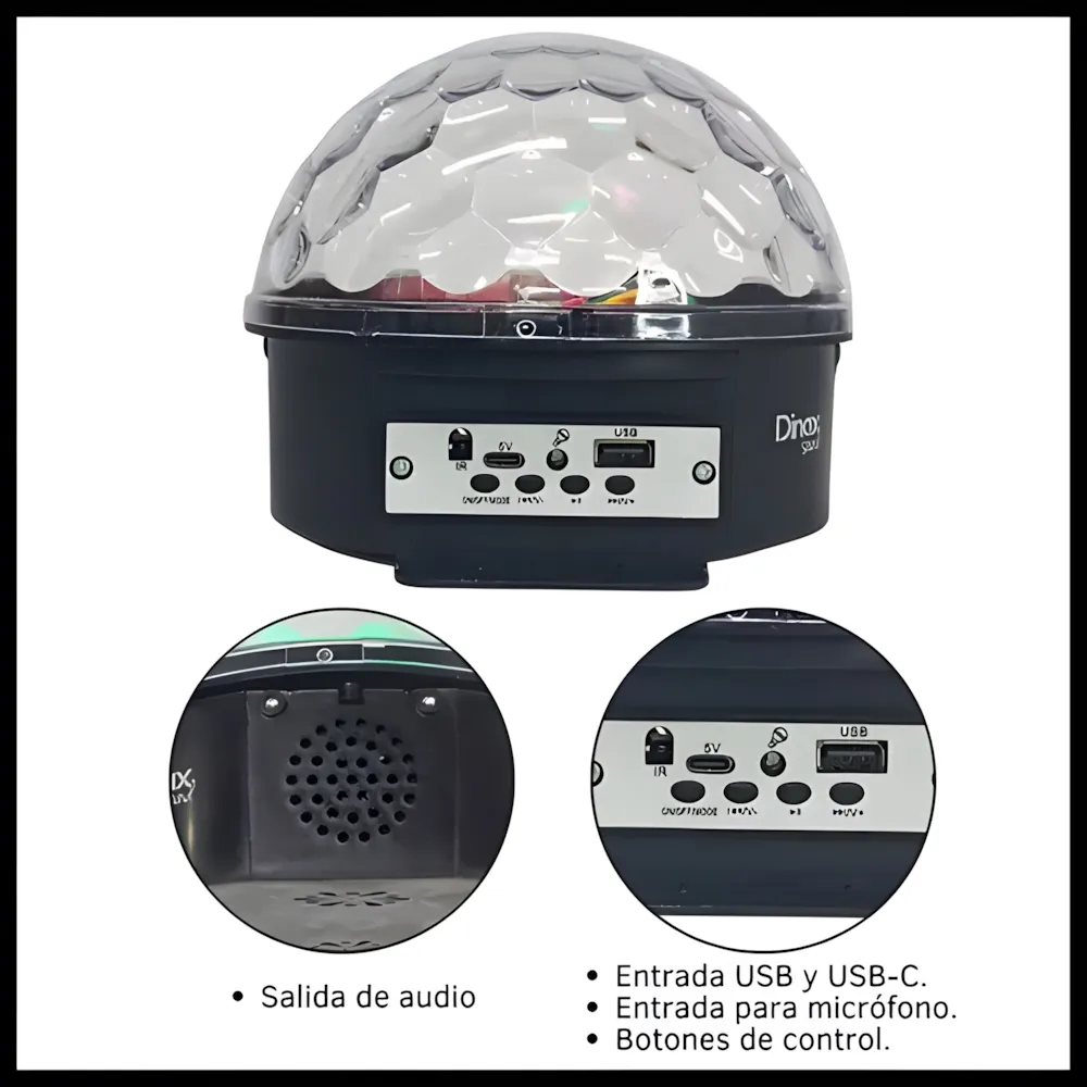 Parlante Bola de Luz DX-PARBOLUZ