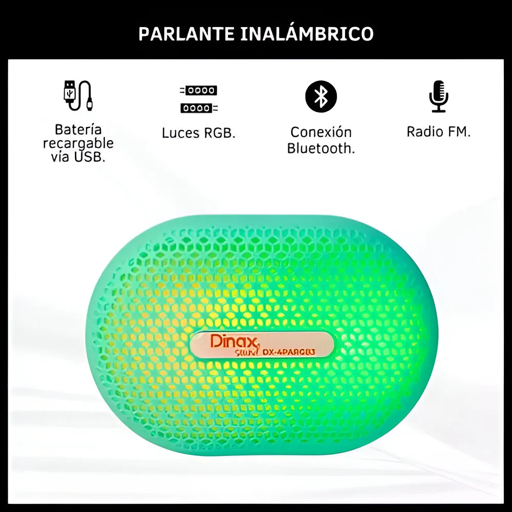 Parlante Inalámbrico DINAX DX-4PARGB3