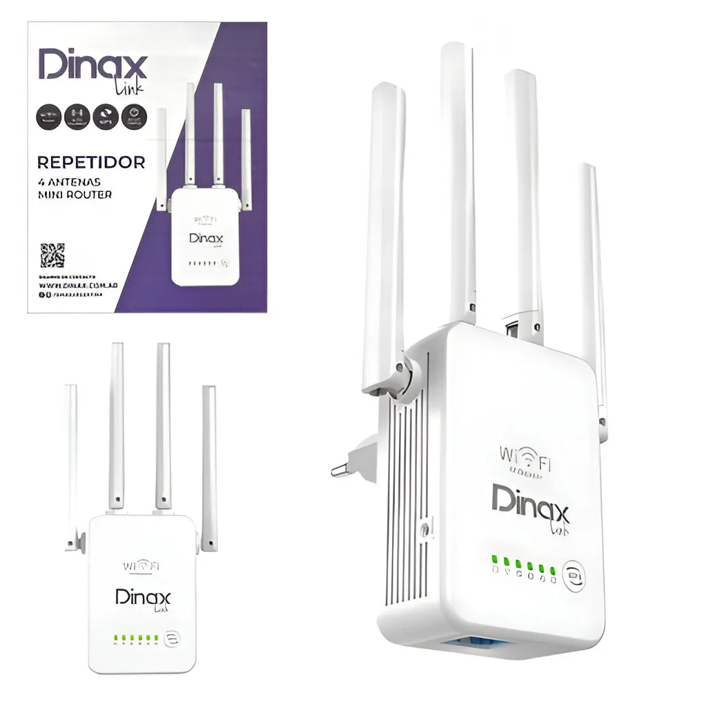 Repetidor WIFI DINAX Cuatro Antenas 4200A Repetidor WIFI DINAX Cuatro Antenas 4200A