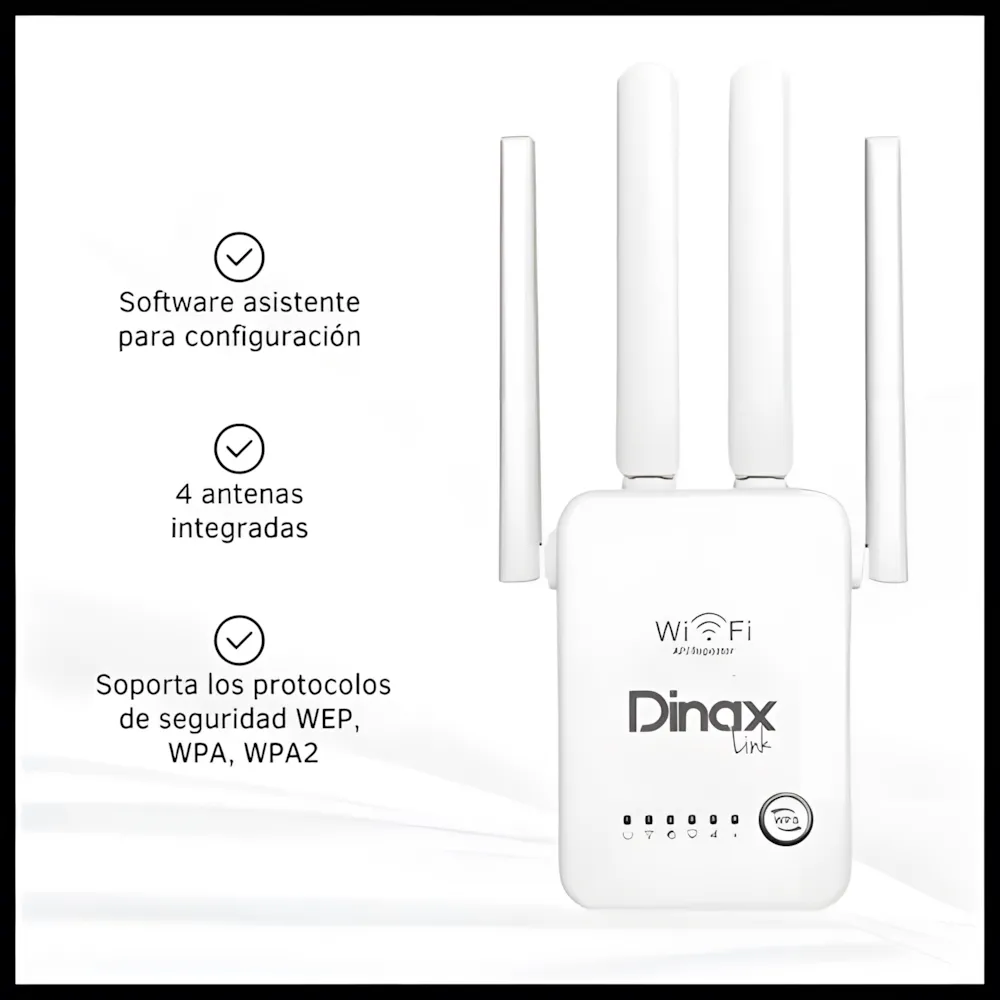 Repetidor WIFI DINAX Cuatro Antenas 4200A 2 Repetidor WIFI DINAX Cuatro Antenas 4200A
