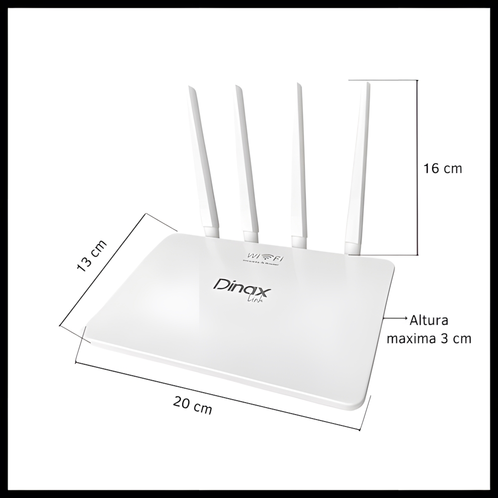 Router WIFI Dinax 4 Antenas DX-7ROU1023