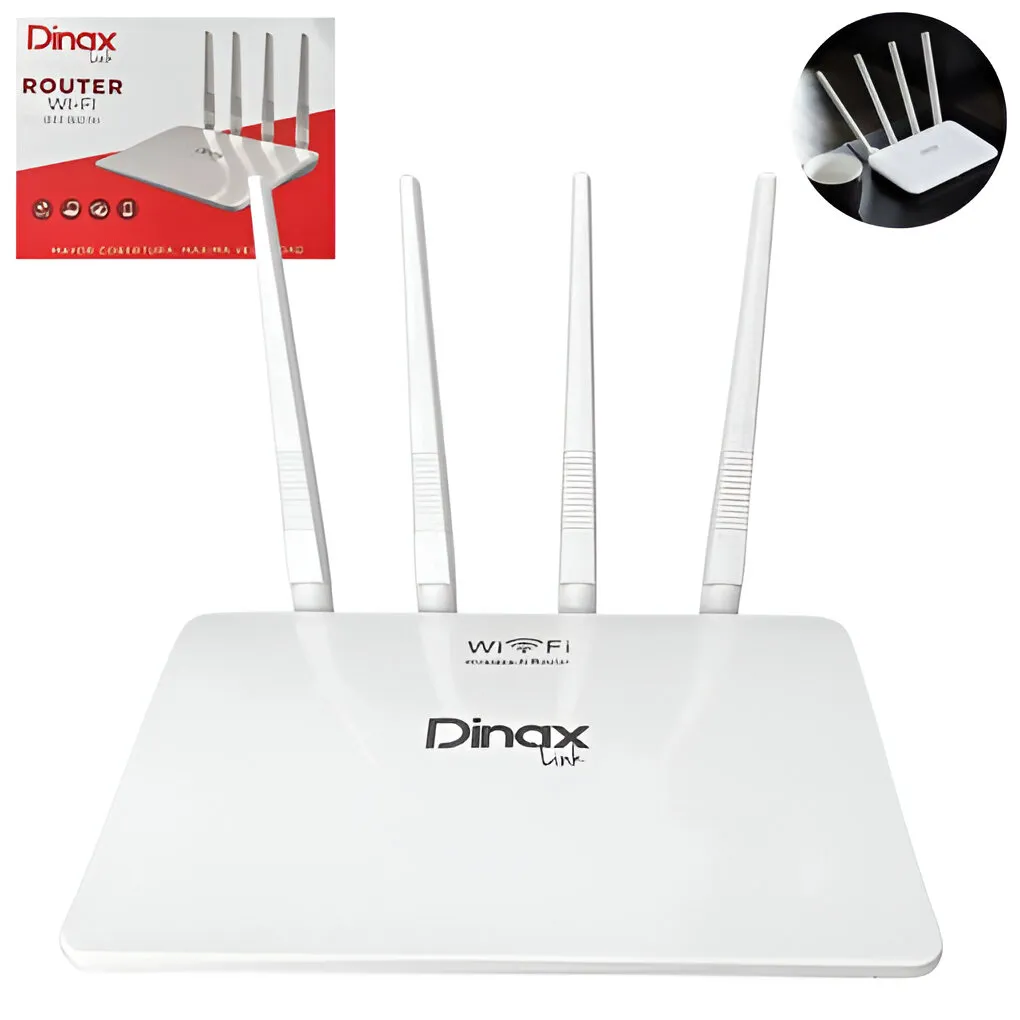 Router WIFI Dinax 4 Antenas DX-7ROU1023