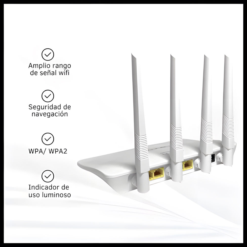 Router WIFI Dinax 4 Antenas DX-7ROU1023