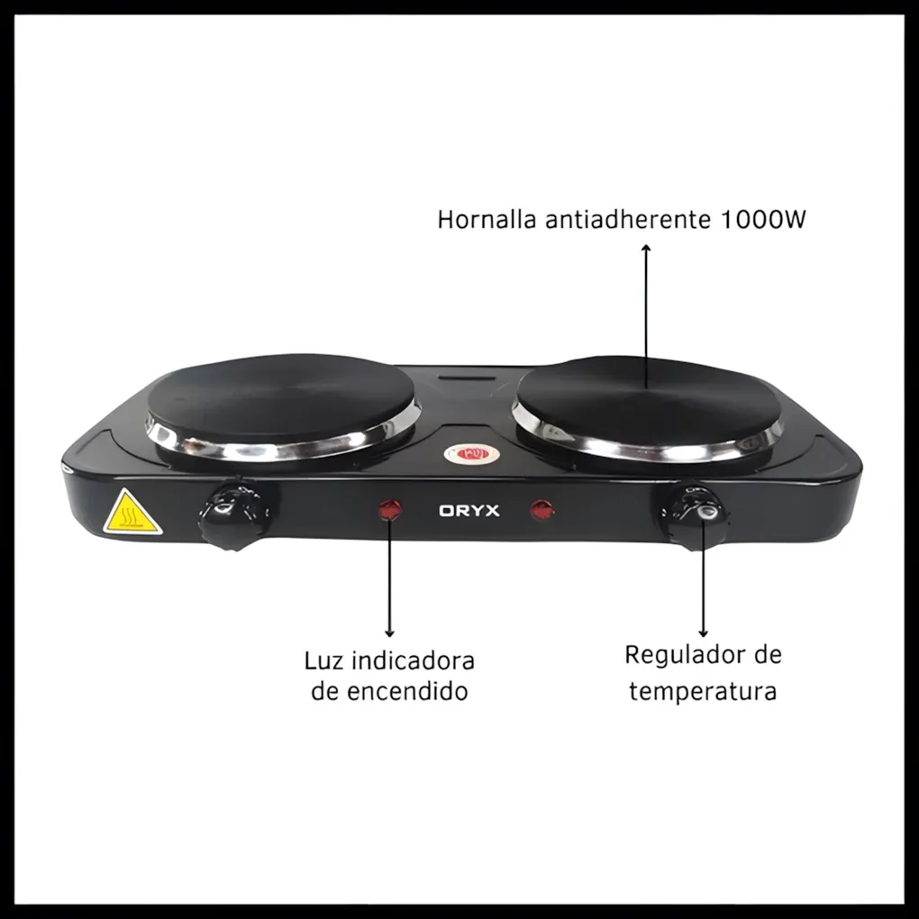 Anafe Doble ORYX HPS203 2000W