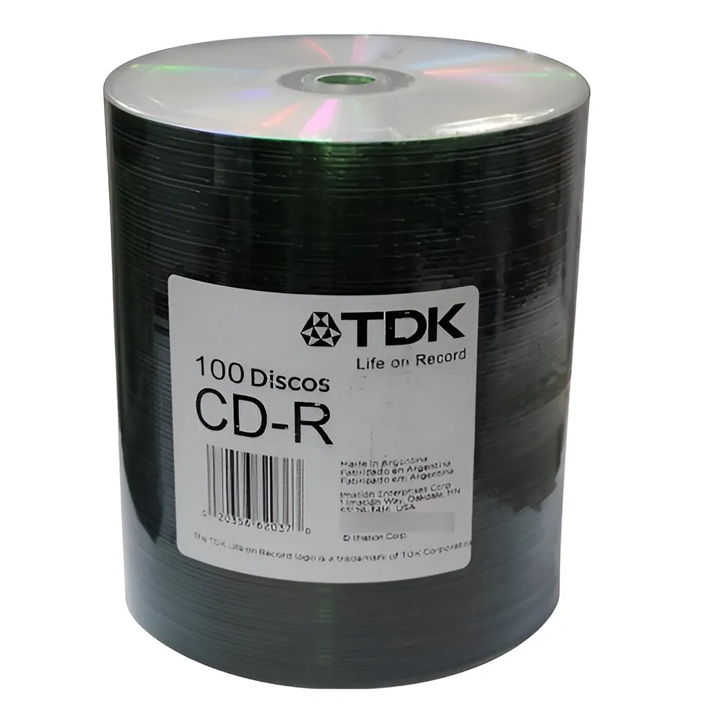 CD TDK logo -R en Bulk x 100 unid.