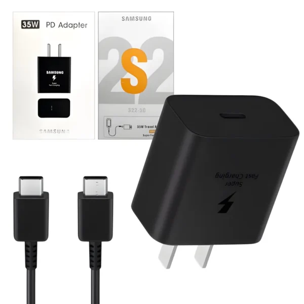 Cargador SAMSUNG Tipo C A Tipo C 35W S22 Cargador SAMSUNG Tipo C A Tipo C 35W S22
