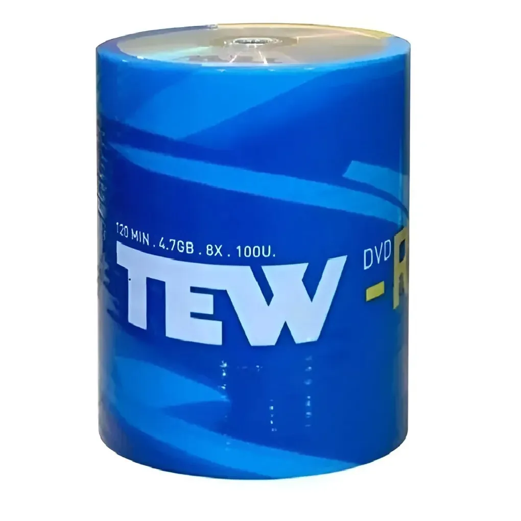 DVD Tew logo -R en Bulk x 100 unid.
