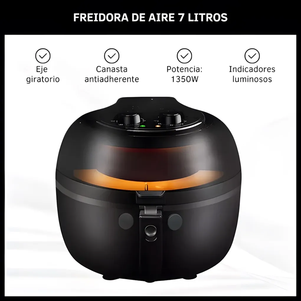 Freidora de Aire sin Aceite 7L ORYX OR939A 1 Freidora de Aire sin Aceite 7L ORYX OR939A