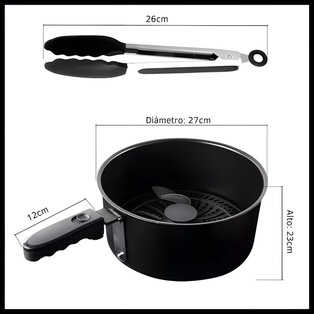 Freidora de Aire sin Aceite 7L ORYX OR939A 4 Freidora de Aire sin Aceite 7L ORYX OR939A