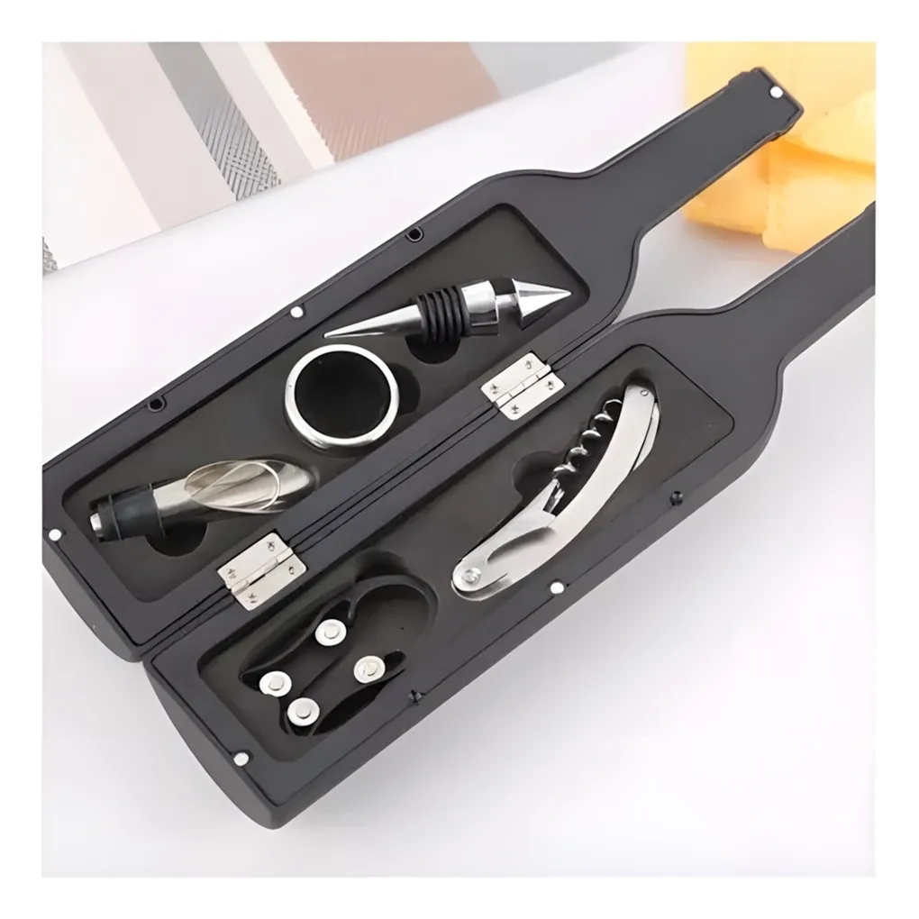 Kit Accesorios para Vino Estuche botella