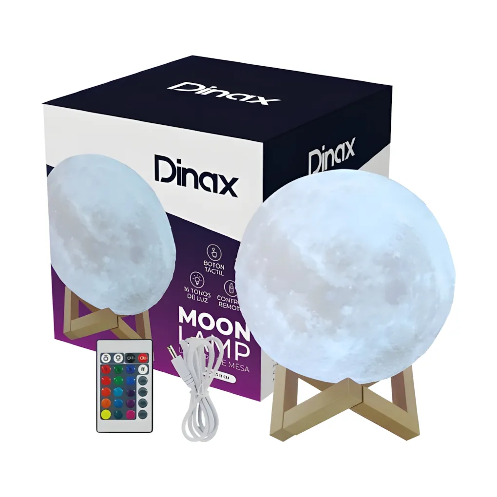 Lampara Velador DINAX Luna Llena (Grande 18 CM)