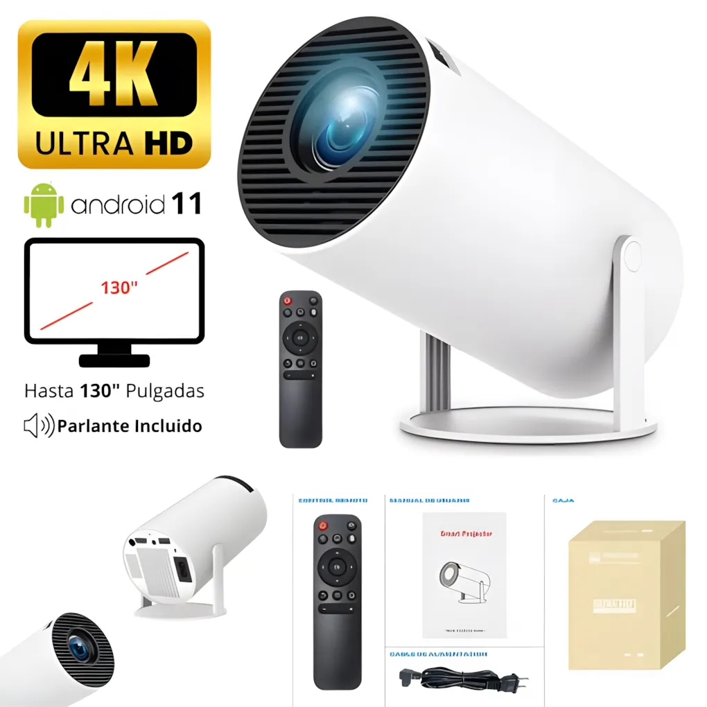 Proyector Ultra HD 4K Android 11 c parlante Proyector Ultra HD 4K Android 11 c/parlante