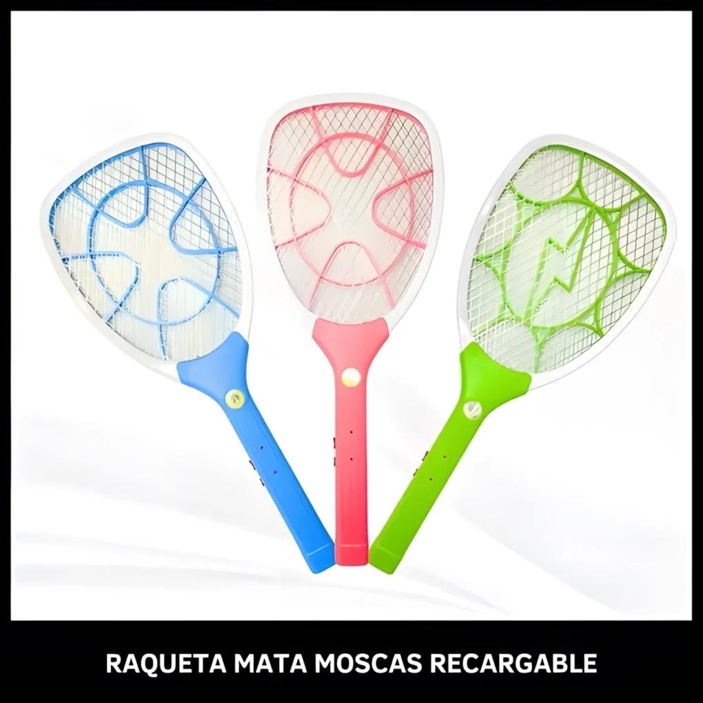 Raqueta Mata Mosquitos con Linterna 1 Raqueta Mata Mosquitos con Linterna