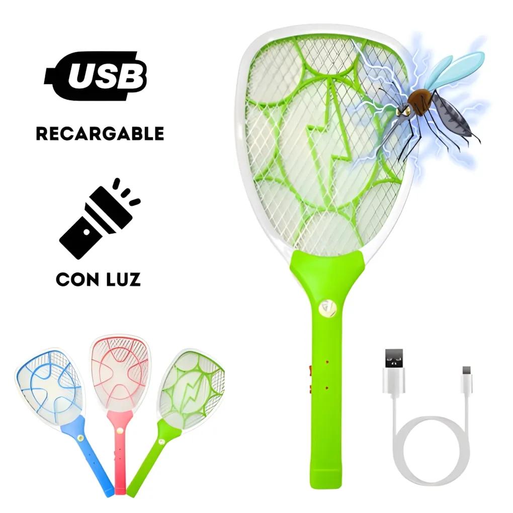 Raqueta Mata Mosquitos con Linterna Raqueta Mata Mosquitos con Linterna