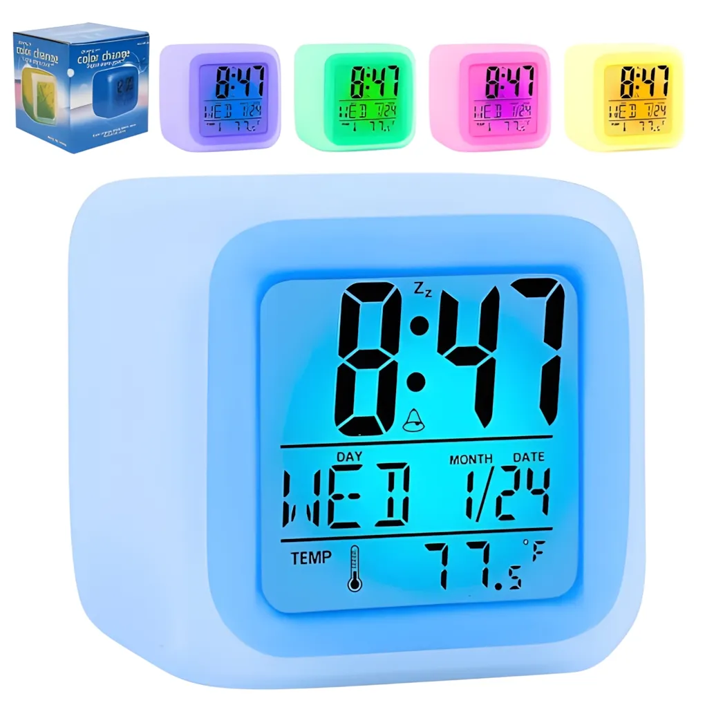 Reloj Despertador Color Change glowing LED Reloj Despertador Color Change glowing LED