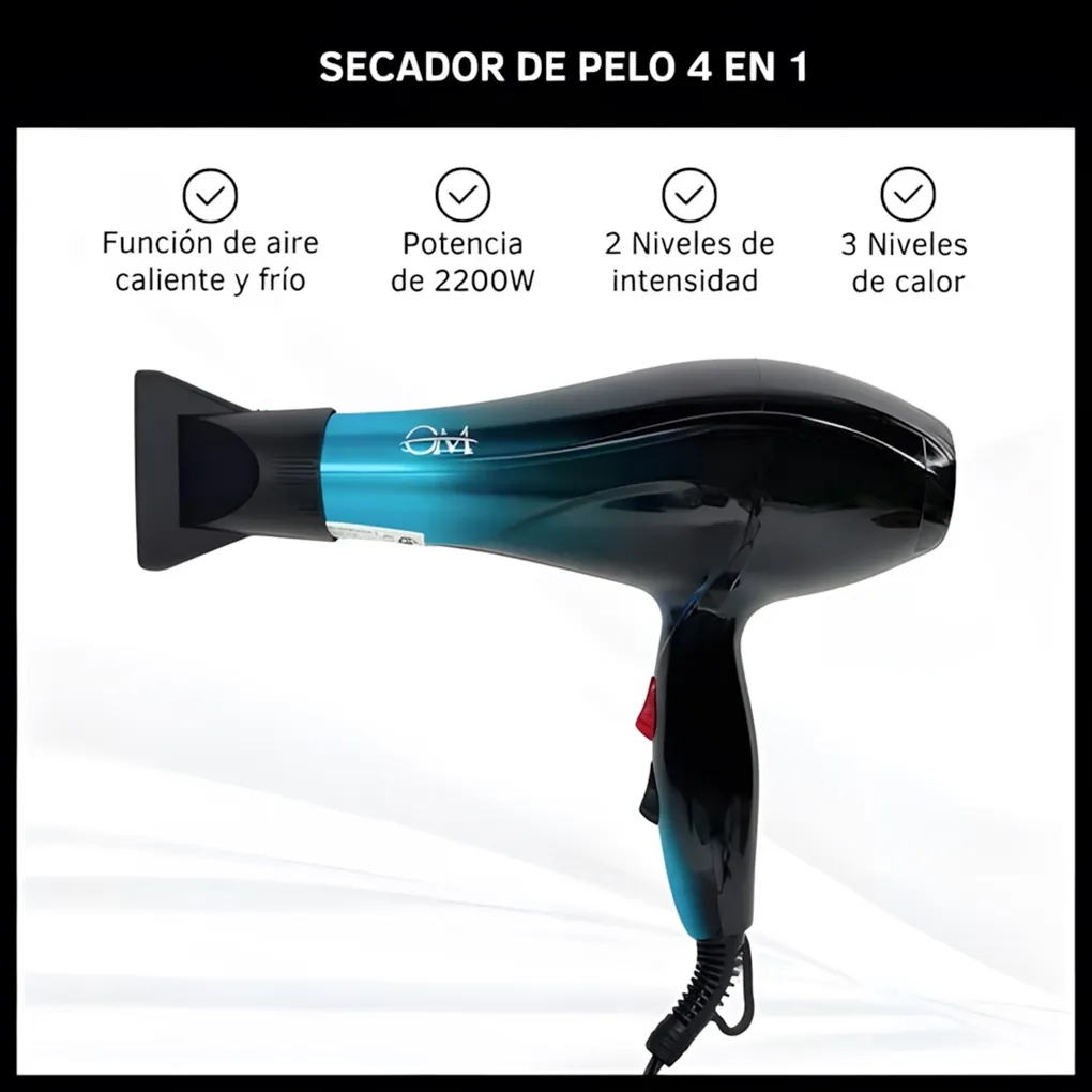 Secador de Pelo OM-2435 2200W 1 Secador de Pelo OM-2435 2200W