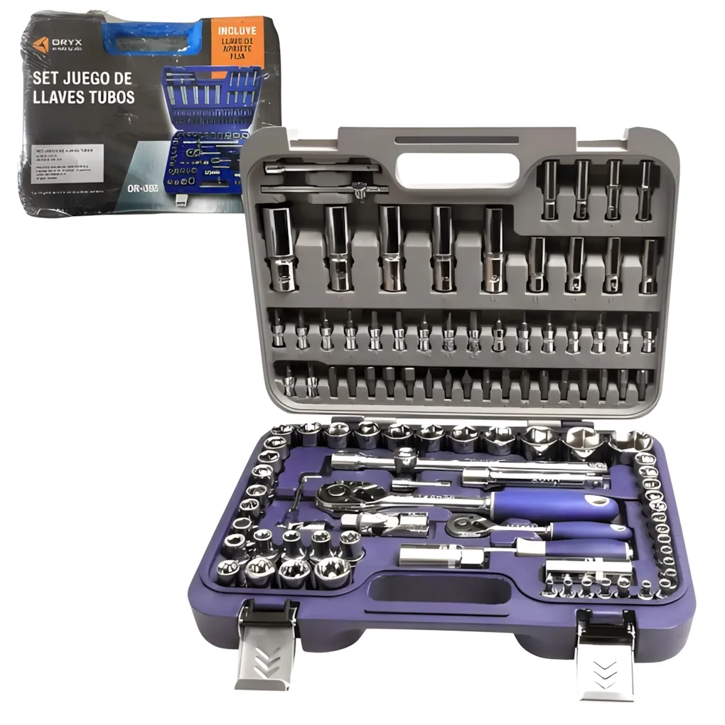 Set Juego de Llaves Tubos ORYX 108Pcs OR-393 Set Juego de Llaves Tubos ORYX 108Pcs OR-393