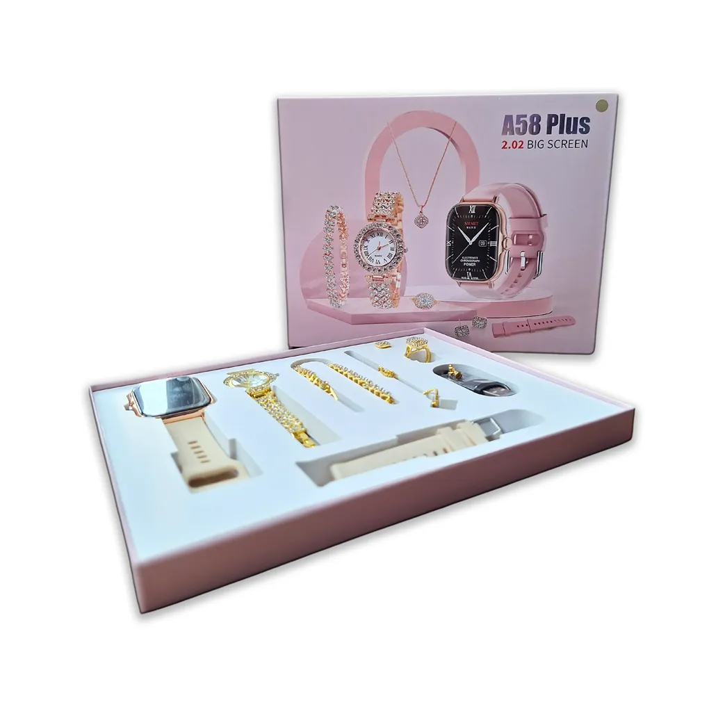 Set de joyas Reloj y Smartwatch A58 Plus 2 Set de joyas Reloj y Smartwatch A58 Plus