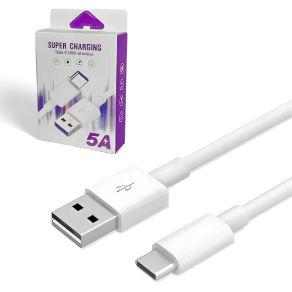 Cable USB tipo C Super Charging 5A (5A-3) Cable USB tipo C Super Charging 5A (5A-3)