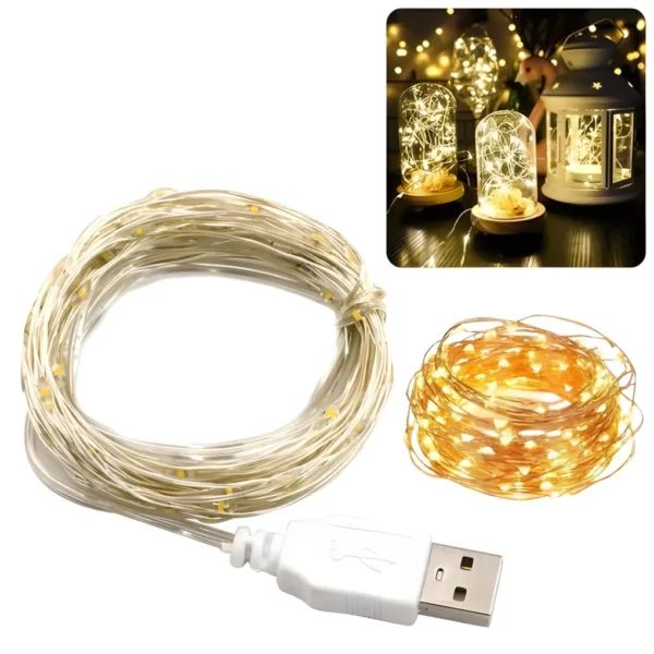 Luz Cálida USB 3MTS Suelta 30W Luz Cálida USB 3MTS Suelta 30W