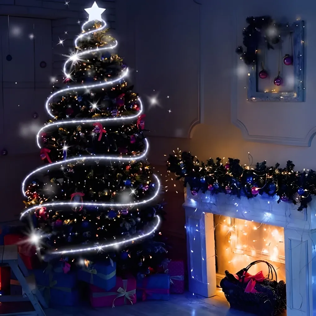 Manguera LEDs Blancos Navidad SA-28 5 MTS