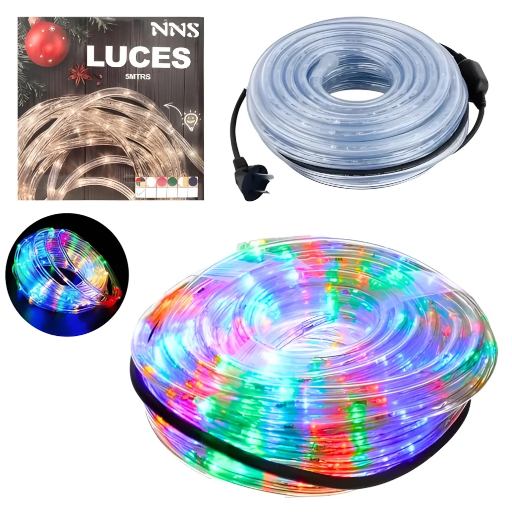 Manguera Multicolor Navidad SA-69 5 MTS