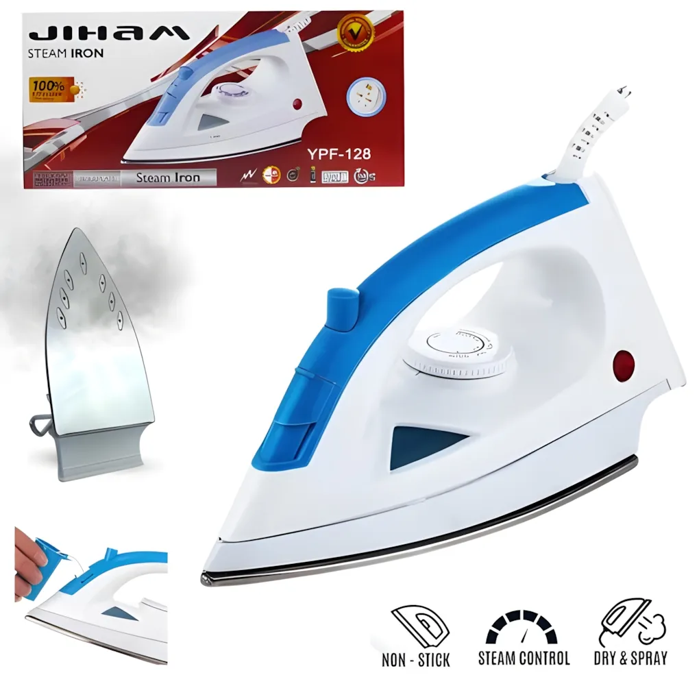 Plancha con Rociador y Vapor JIHAM YPF-128