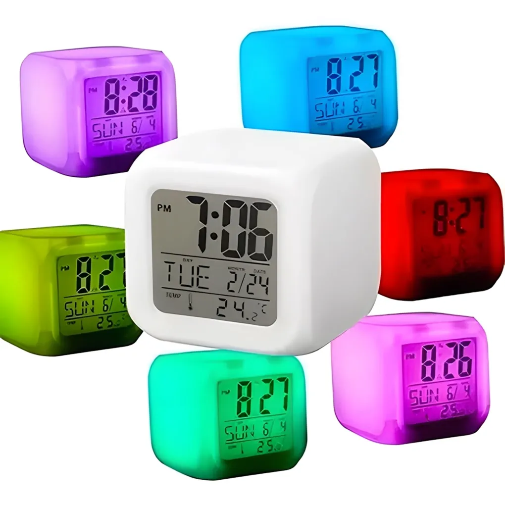 Reloj Cubo SUONO de Colores 2 Reloj Cubo SUONO de Colores