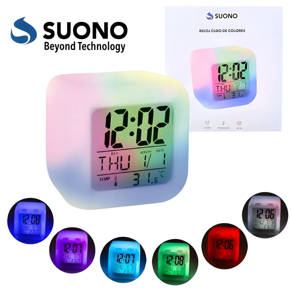 Reloj Cubo SUONO de Colores Reloj Cubo SUONO de Colores