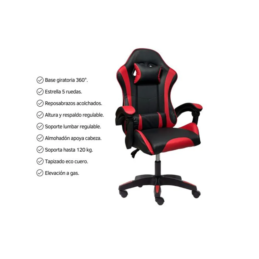 Silla Gamer D395TB/TBW