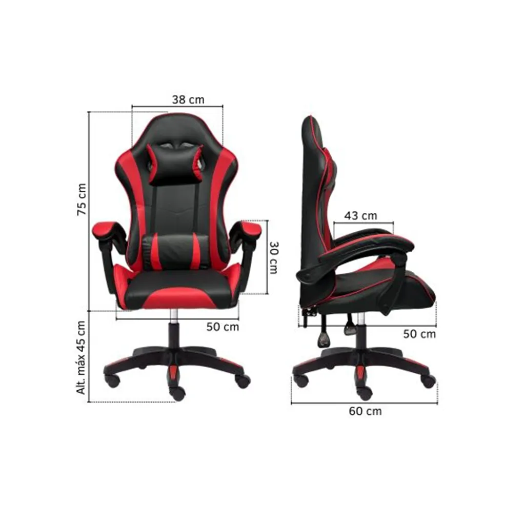 Silla Gamer D395TB/TBW