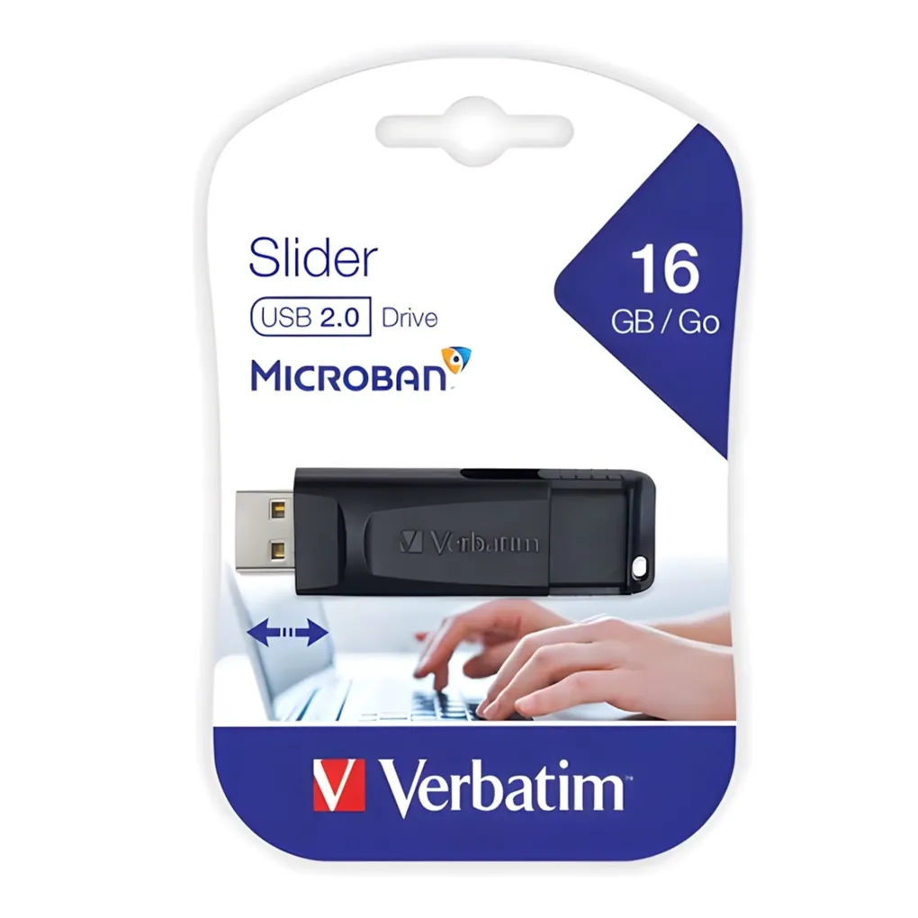 Pendrive 16gb Verbatim Slider USB 2.0