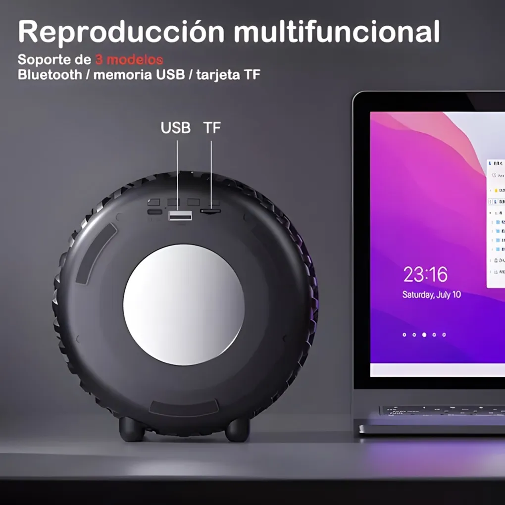 Parlante Bluetooth en Forma de Rueda g2389
