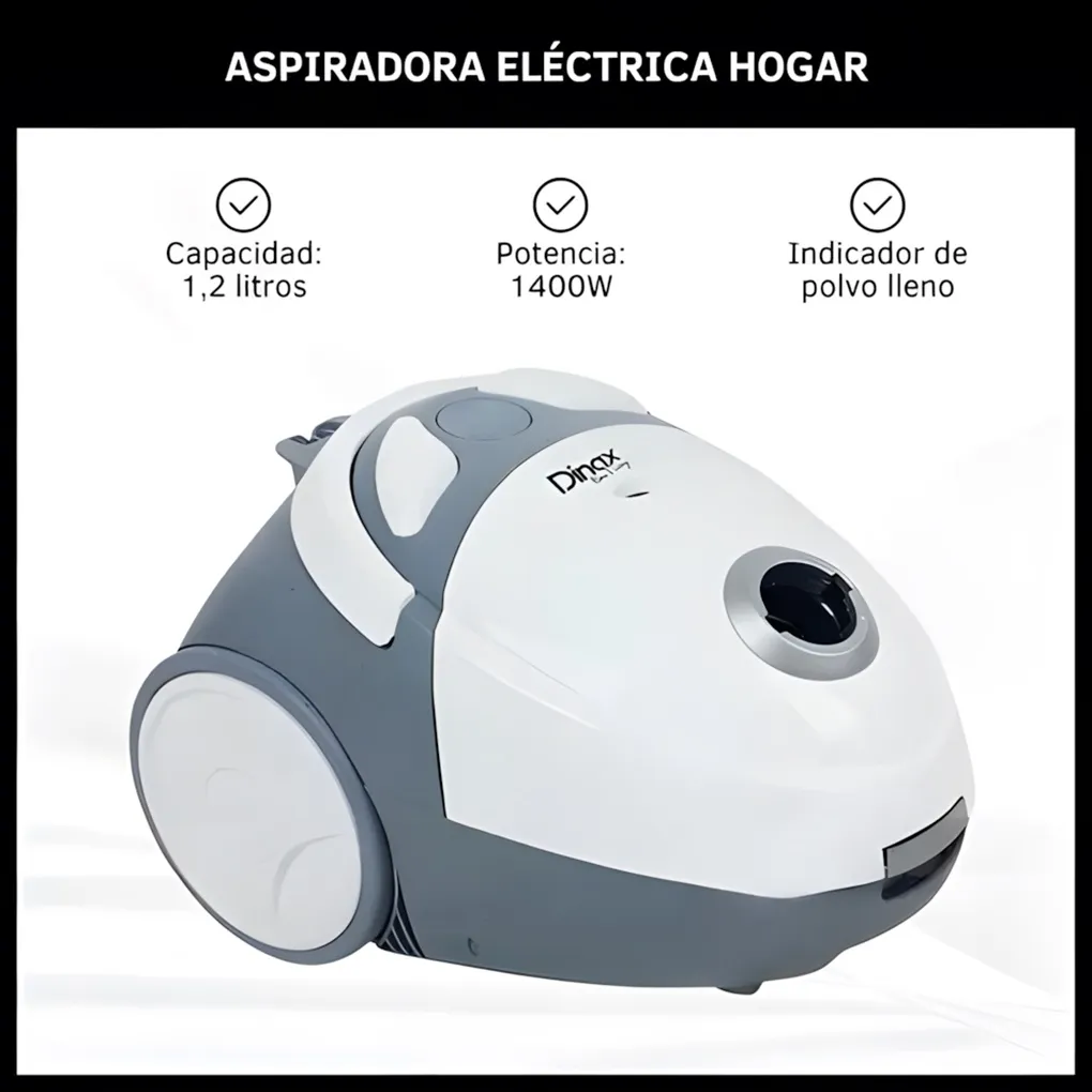 Aspiradora de Hogar 1400W 1.2L DINAX ASPVC30L