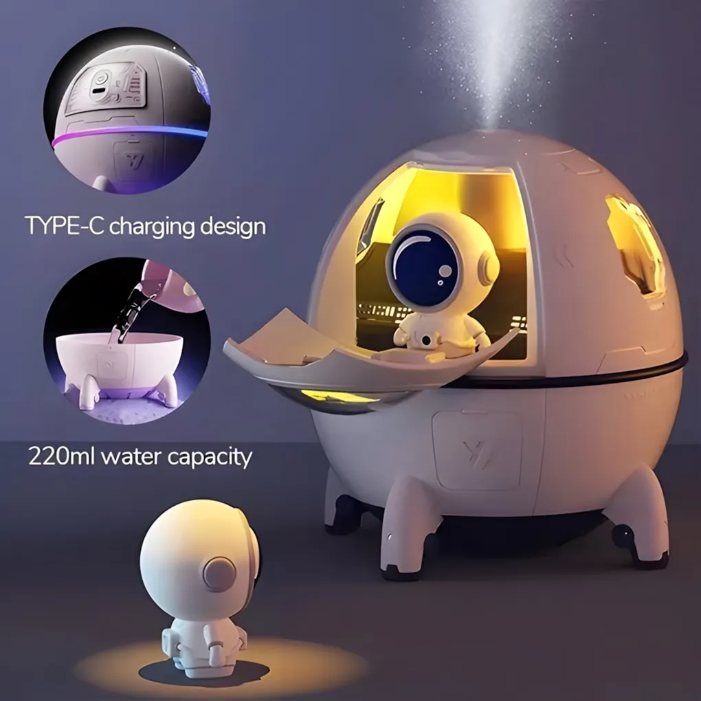 Humificador Nave con Astronauta SPACE CAPSULE