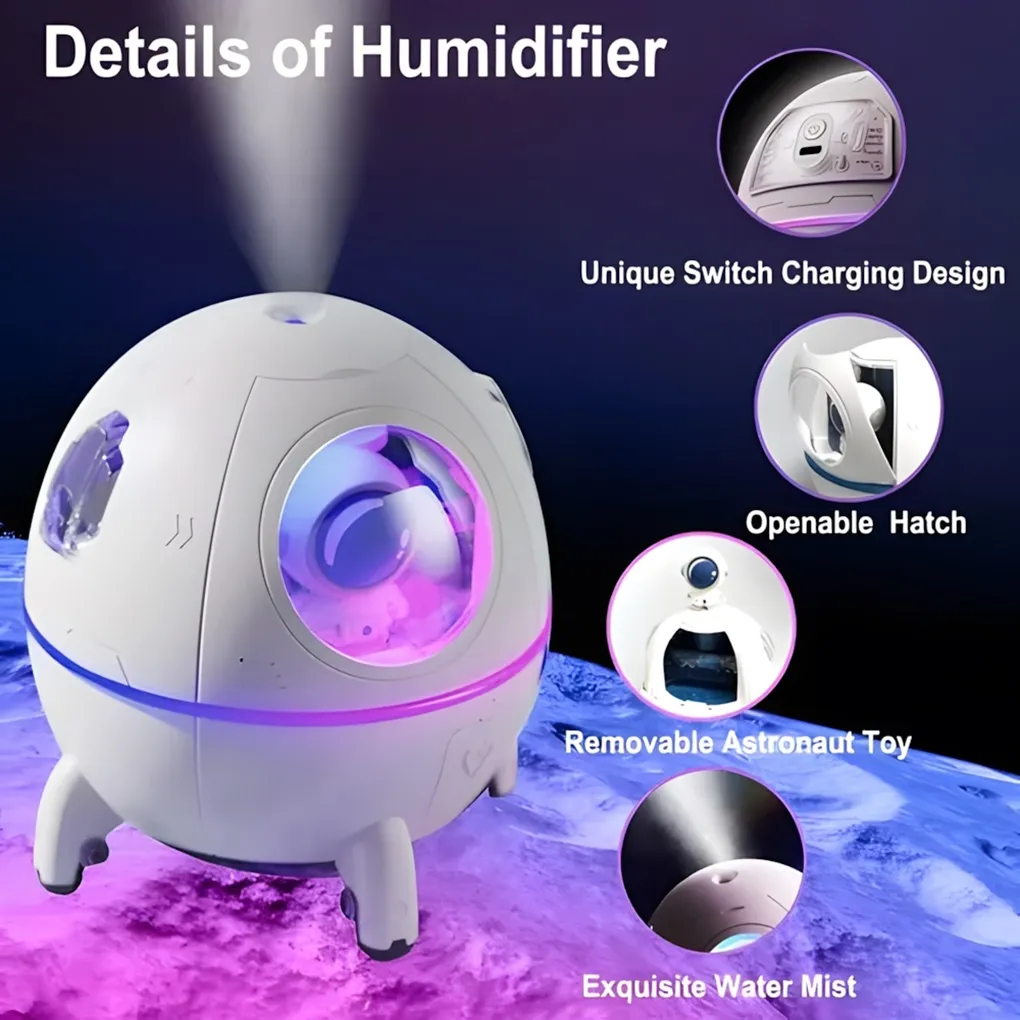 Humificador Nave con Astronauta SPACE CAPSULE