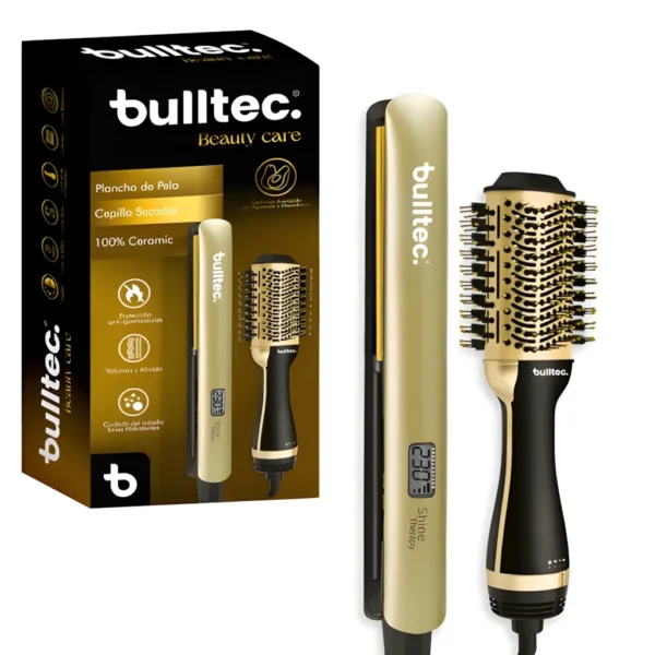 Peine Secador y Plancha de Pelo BULLTEC Combo Peine Secador y Plancha de Pelo BULLTEC