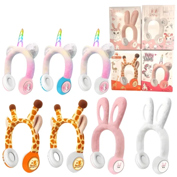 Auricular Bluetooth Personajes Animales MSL Auricular Vincha Bluetooth Personajes Animales MSL-832/838/831/833